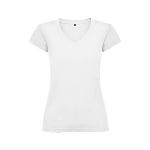Camiseta Victoria mujer escotón pico BLAN150gr(GF)