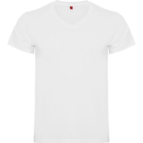 Camiseta Vegas 155  cuello pic chico blanco 